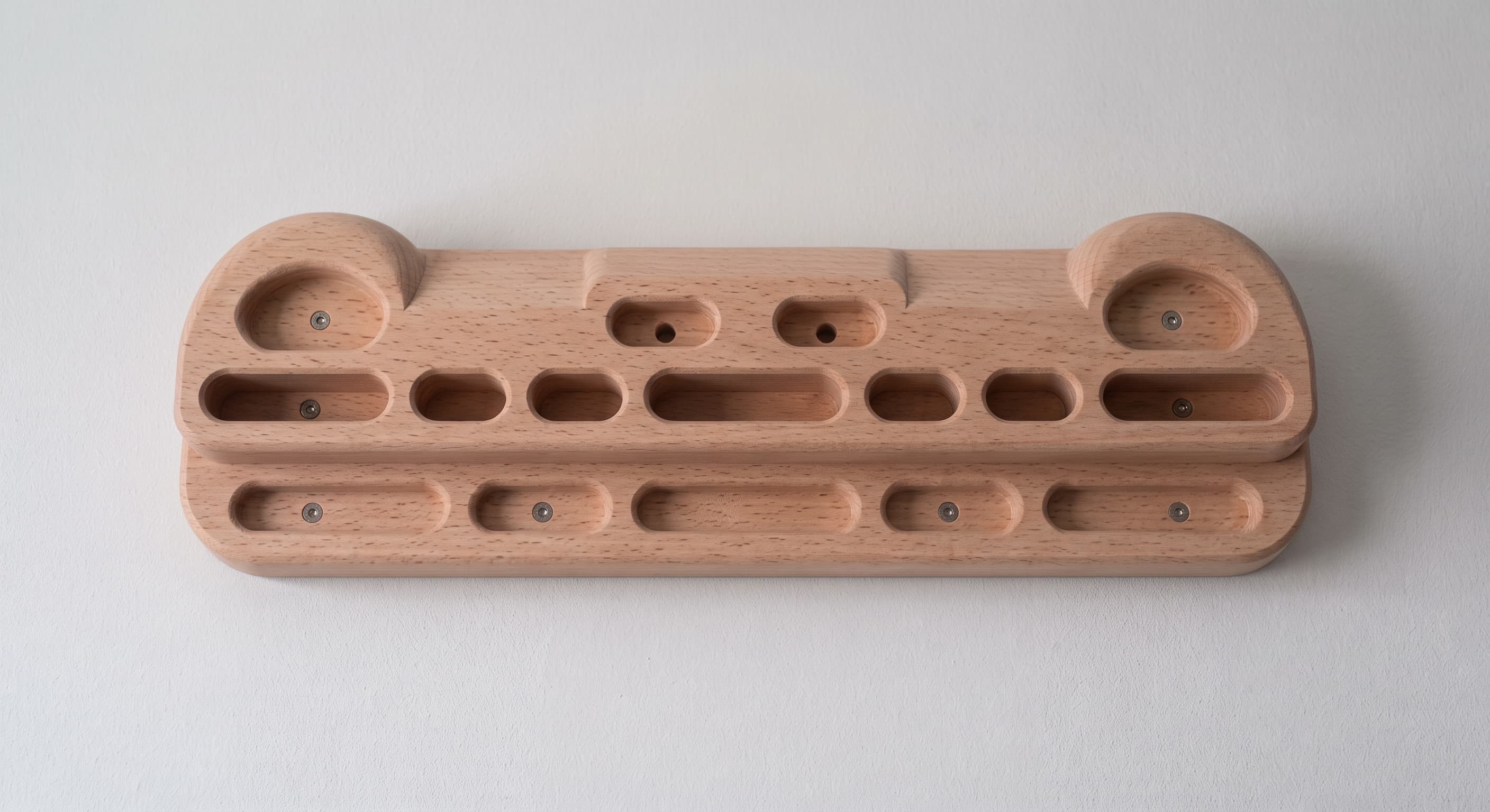 Beech hangboard