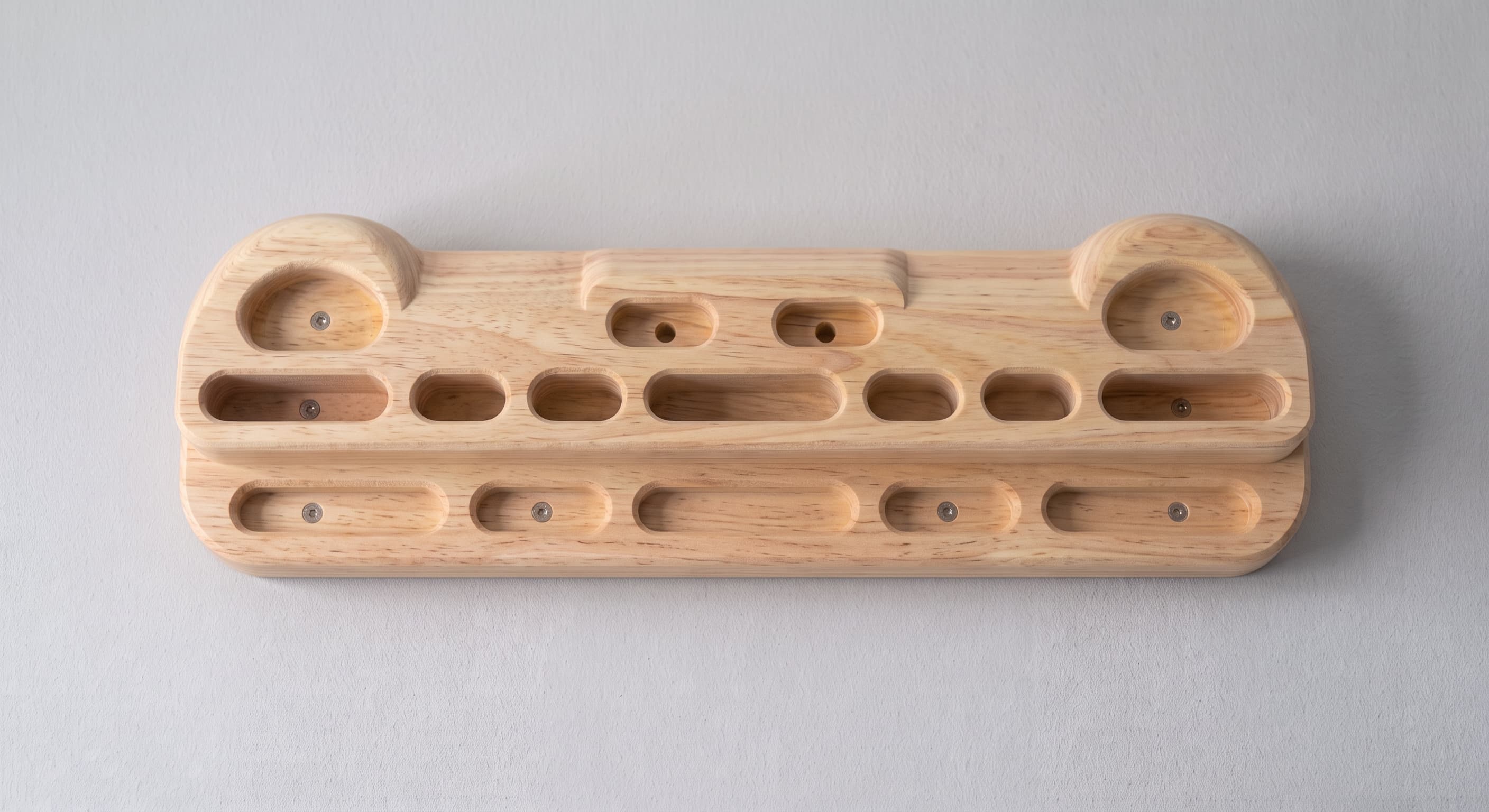 Rubberwood hangboard